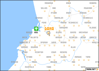 map of Dama