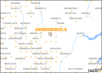 map of Dambagahawela