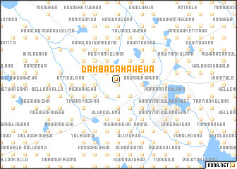 map of Dambagahawewa