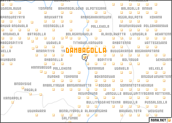 map of Dambagolla