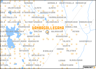 map of Dambagollegama