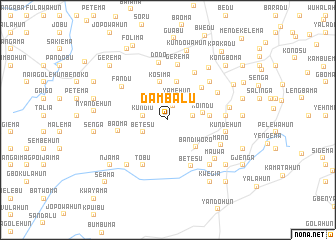 map of Dambalu