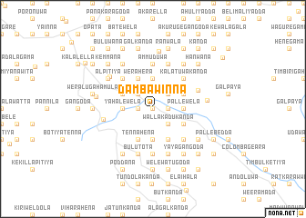 map of Dambawinna