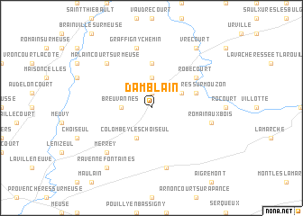 map of Damblain