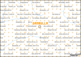 map of Dambulla