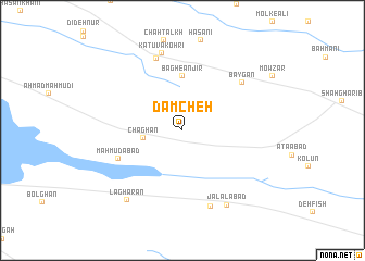 map of Dāmcheh