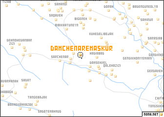 map of Dam Chenār-e Maskūr