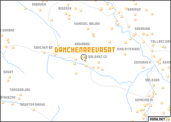 map of Dam Chenār-e Vasaţ