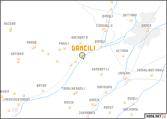 map of Damcılı