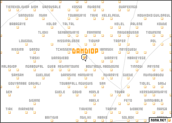 map of Dam Diop