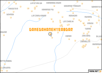 map of Dam-e Dahaneh-ye Ābdar