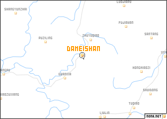 map of Dameishan