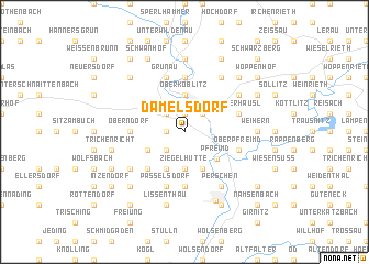 map of Damelsdorf