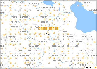 map of Dame Marie
