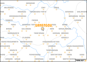 map of Damendou