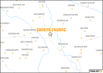 map of Damengzhuang