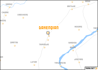 map of Damenqian