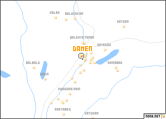 map of Dāmen