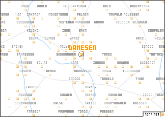 map of Damèsèn