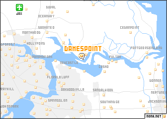 map of Dames Point