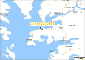 map of Dames Quarter