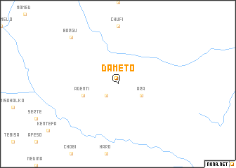 map of Dameto