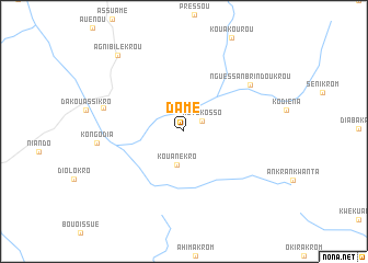 map of Damé
