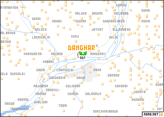 map of Damghār