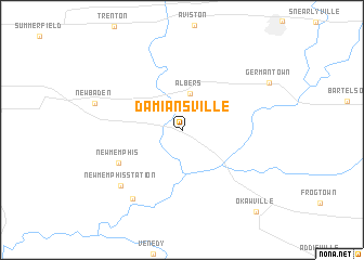 map of Damiansville