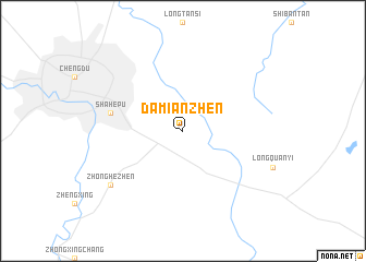 map of Damianzhen