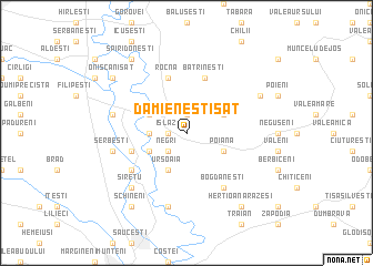 map of Dămieneşti-Sat