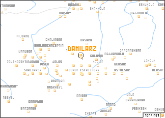 map of Damīlarz