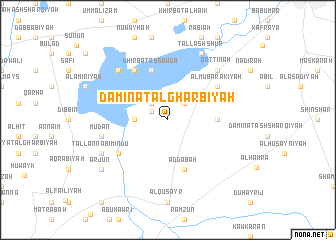 map of Damīnat al Gharbīyah