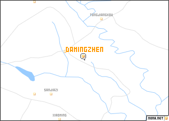 map of Damingzhen