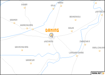 map of Daming