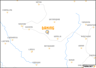 map of Daming