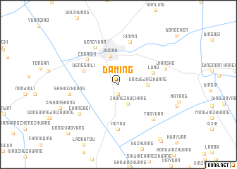 map of Daming