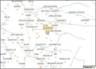 map of Ḑāmin