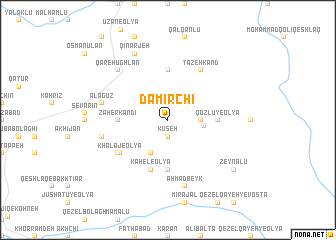 map of Damīrchī