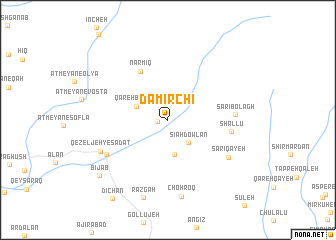 map of Damīrchī