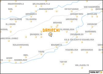 map of Damīrchī