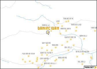 map of Dǝmirçidam