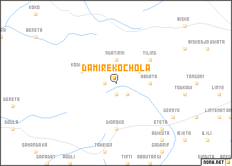 map of Damiré Kochola