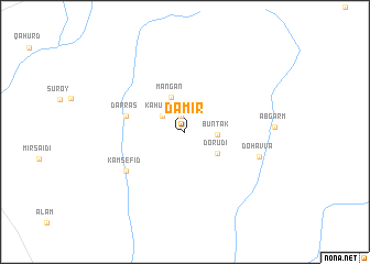 map of Damīr