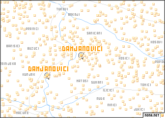 map of Damjanovići