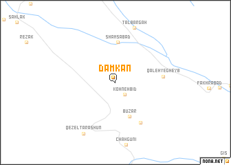 map of Damkan