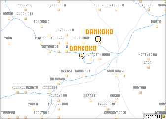 map of Damkoko