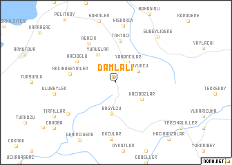 map of Damlalı