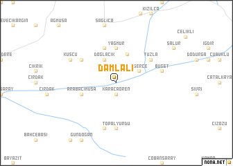 map of Damlalı