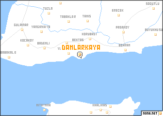 map of Damlarkaya